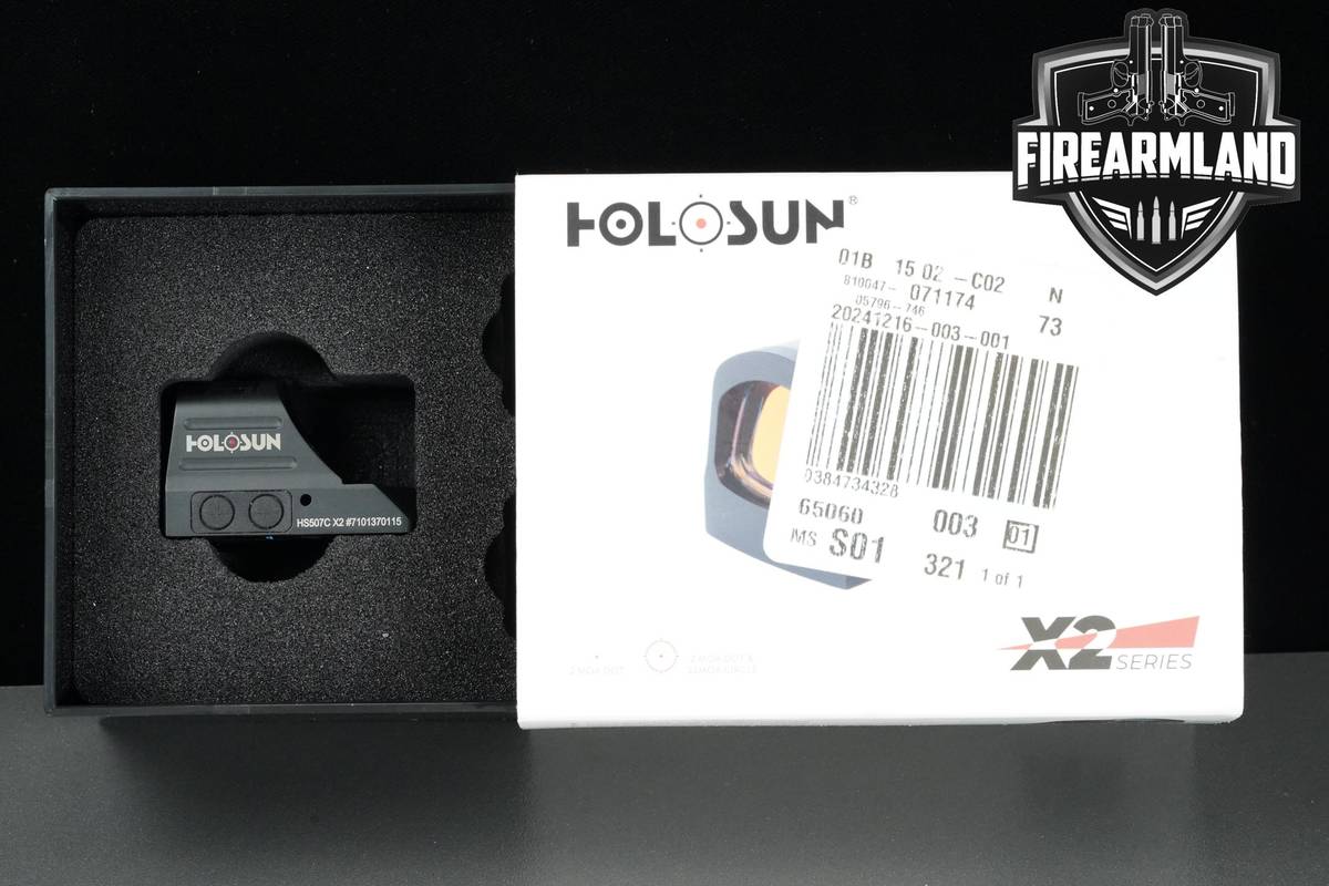 Holosun HS507CX2 2 MOA Red Dot & 32 MOA Circle +ORIG BOX