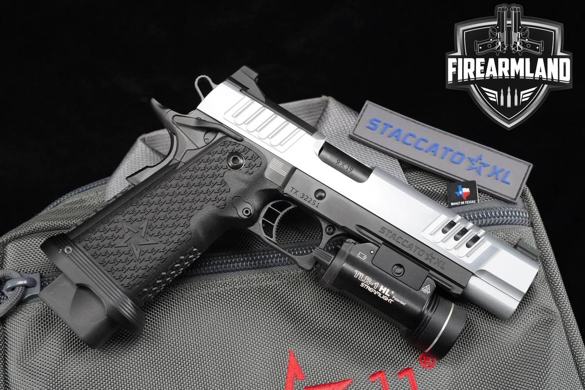 Staccato XL 2011 9mm 1911 5.25" Two-Tone STI +3 MAGS & ORIG CASE