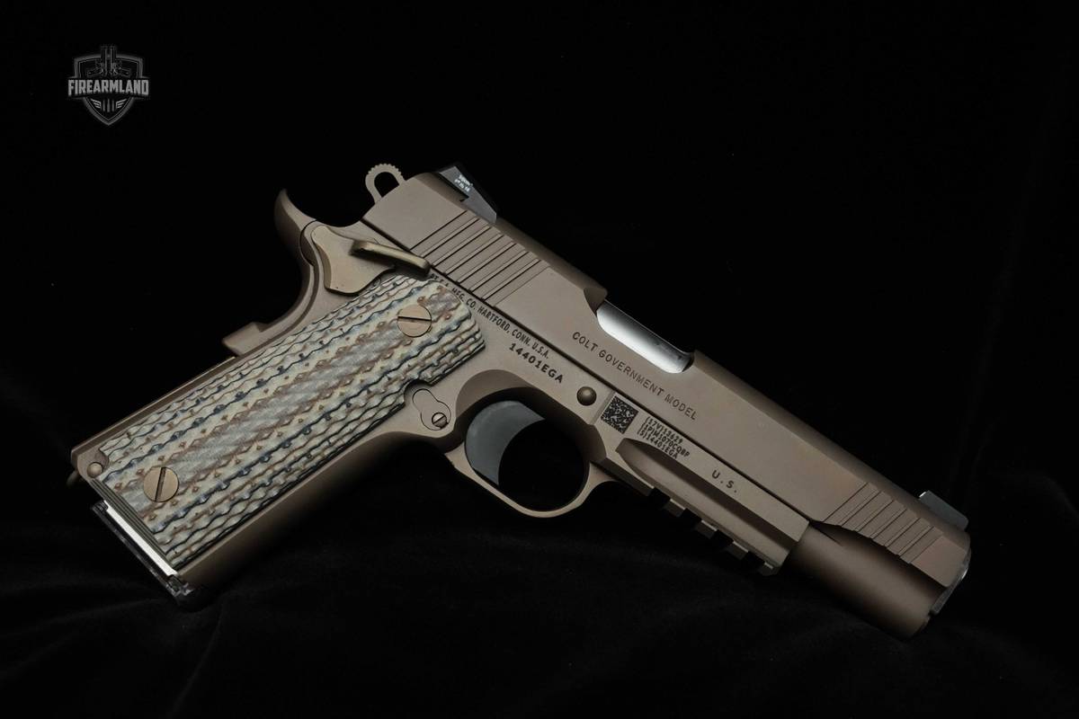 RARE Colt USMC 1911 M45A1 CQBP 45 ACP ION BROWN Colt Government M45A1 1911