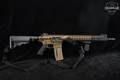 Knight's Armament (KAC) SR-15 E3 Improved Weapon System MOD 2 5.56mm NATO Bronze/FDE in Excellent Condition Image 3