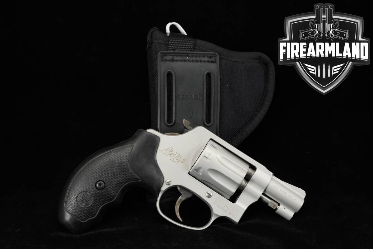 Smith & Wesson Model 317 AirLite S&W 22LR 2 Silver DA/SA No-Lock + HOLSTER