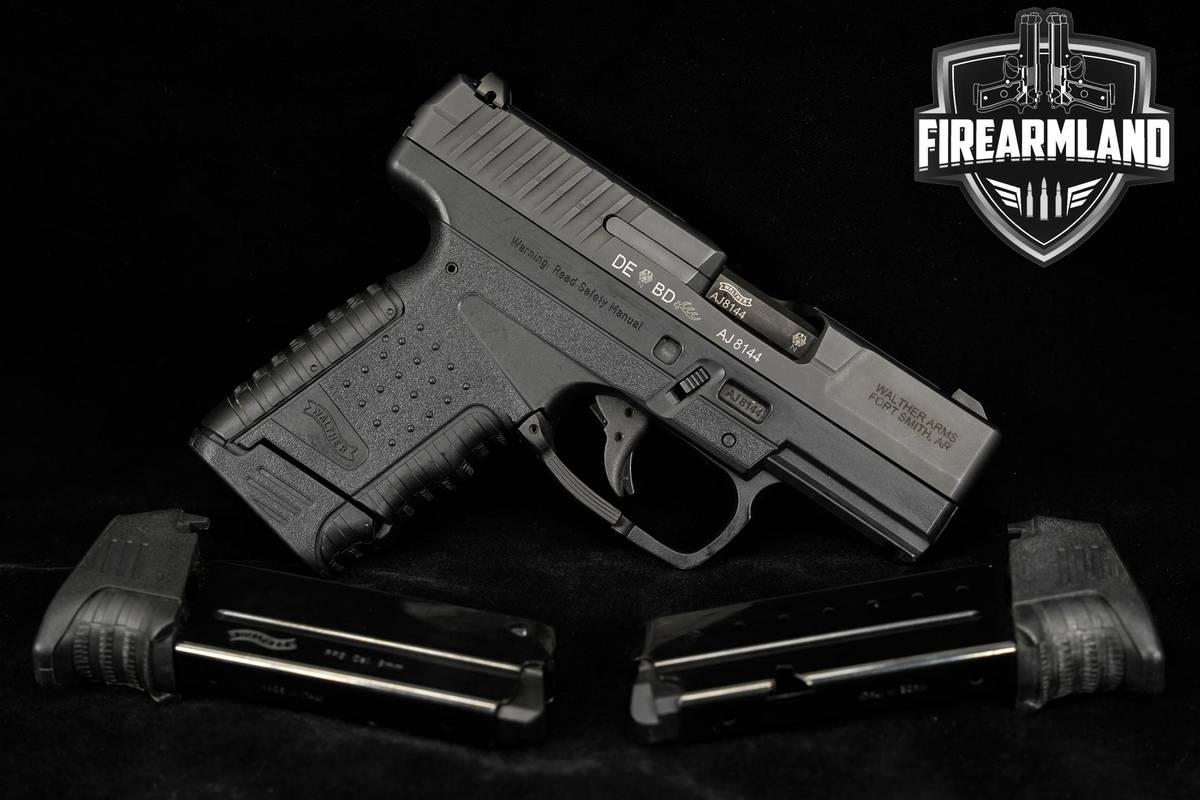 Walther PPS Classic PP-S 9mm 3.2" M1 Paddle Release+3 MAGS