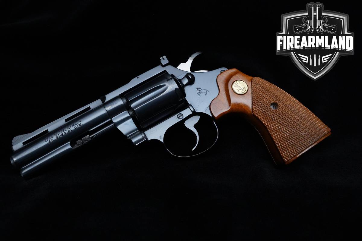 1982 Colt Diamondback 38 Special 4" Snake  Colt Diamondback Blued +ORIG BOX
