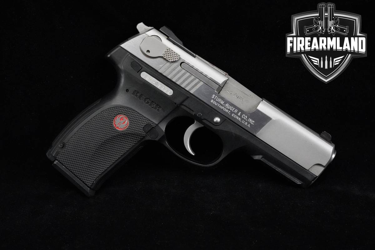 2005 Ruger P345 45ACP 4.2" Two-Tone Stainless P-Series-345 DA/SA