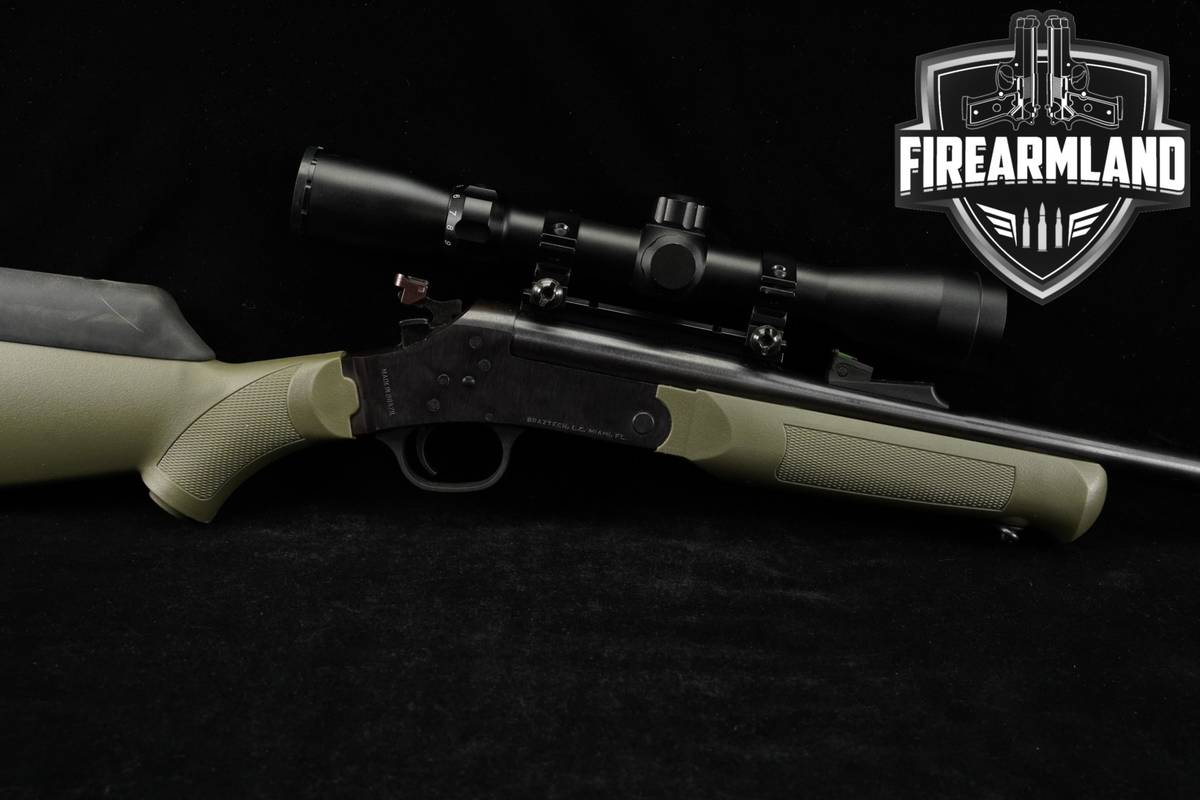 Rossi Single Shot Youth 243 Winchester 22" Blued & OD Green Target Rifle