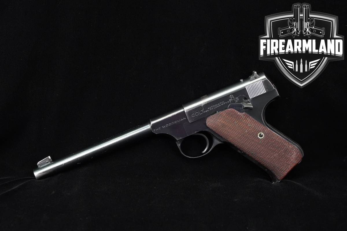 VINTAGE 1937 Colt Woodsman Target Model First Series 22LR 6.625" Blued