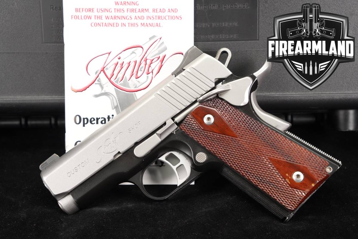 Kimber Ultra CDP II Custom Shop 45 ACP 1911 3" Silver & Black +ORIG CASE