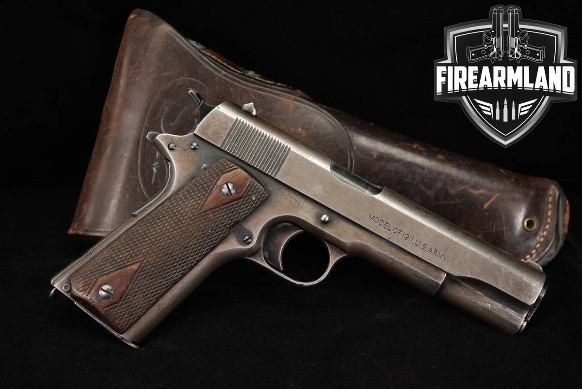 1918 Colt M1911 U.S Black Army 45 ACP 1911 WW1 ORDNANCE EAGLE'S HEAD