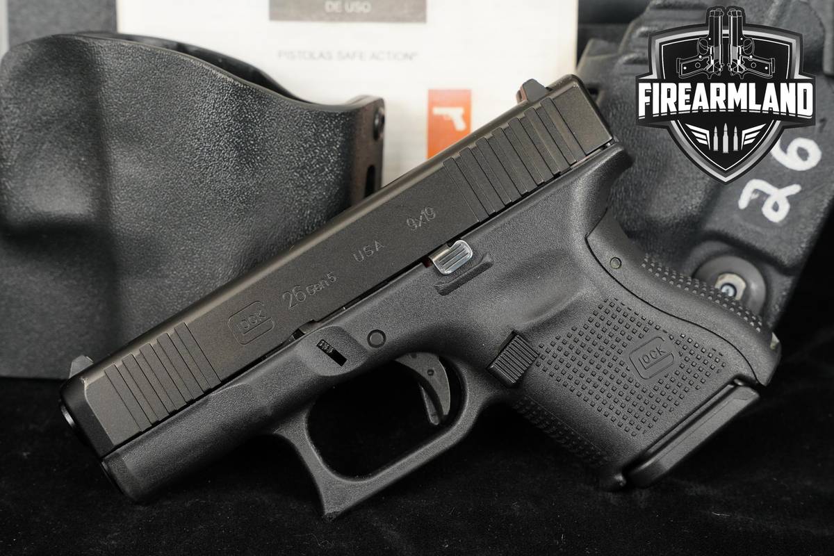 Glock 26 Gen5 9mm 3.43" G26 Gen 5 +3 MAGS, ORIG CASE & HOLSTER