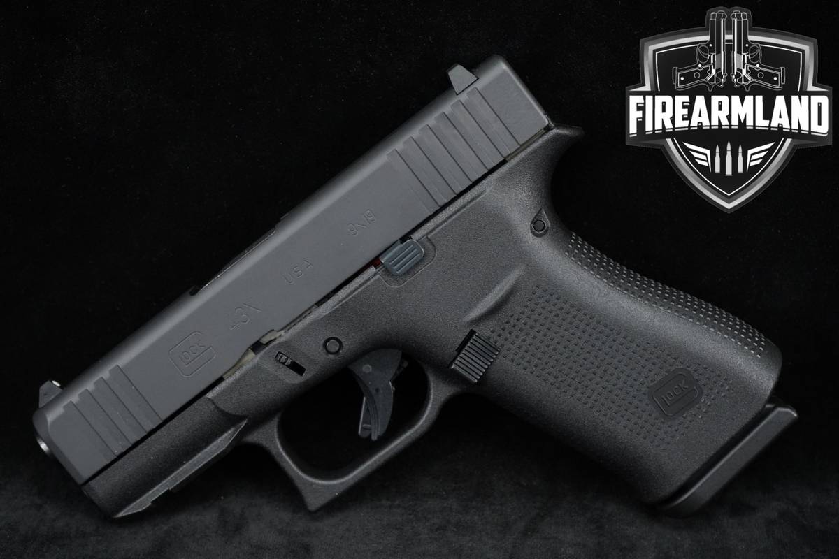 CARRY Glock 43X Slimline 9mm 3.41" G43X +2 MAGS, ORIG CASE & HOLSTER