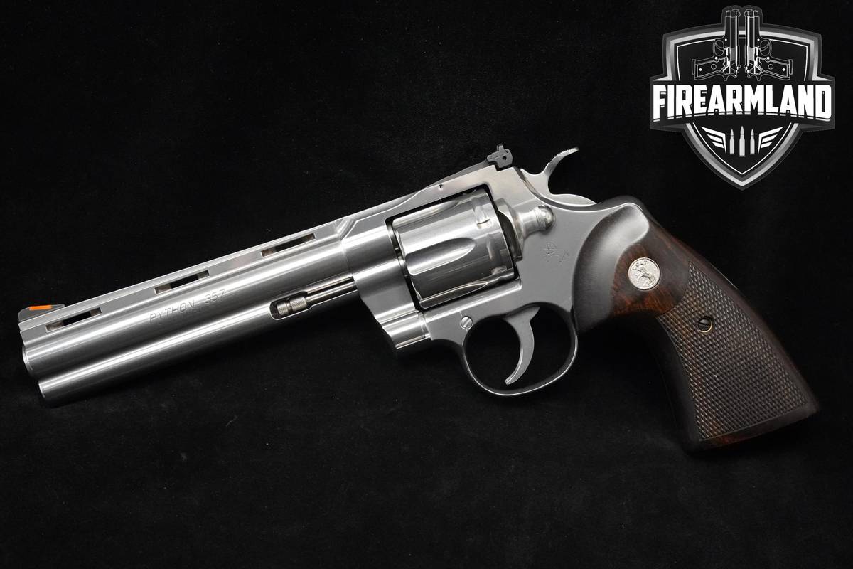 ICONIC Colt Python Gen 2 357-Magnum 6" Stainless Python Colt +ORIG CASE
