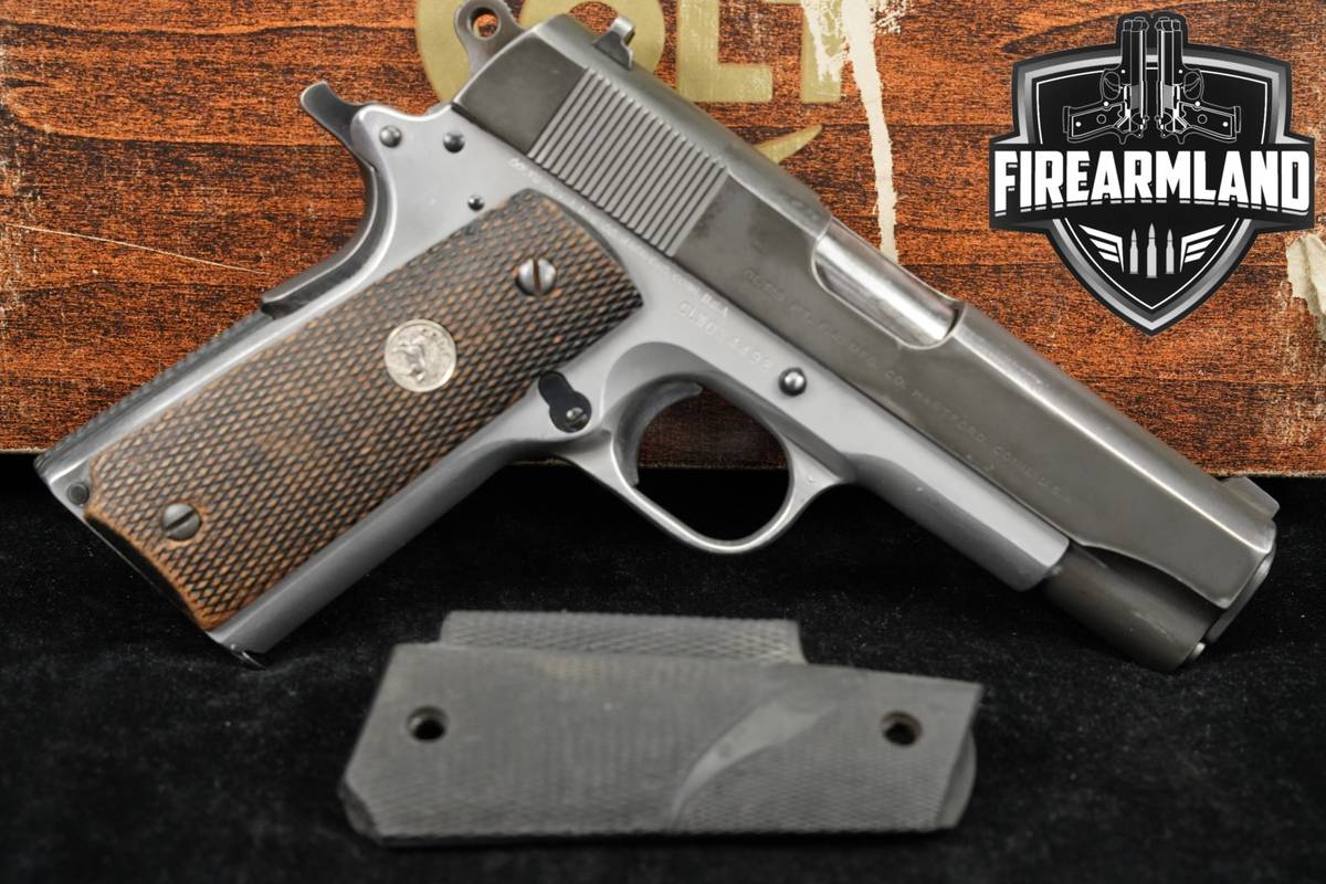 Colt Lightweight Commander Series-80 9mm 1911 4.25" Stainless +ORIG CASE