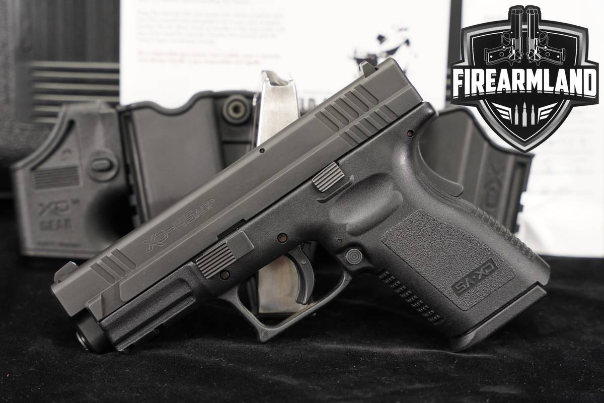 Springfield Armory XD-45 Compact 45ACP XD45 +2 MAGS, ORIG CASE & HOLSTER