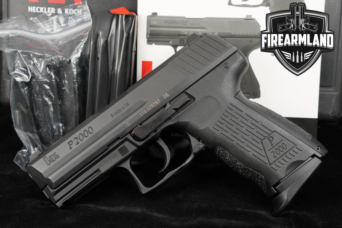 Heckler & Koch P2000 V2 LEM TRIGGER 9mm 3.66" +2 MAGS & ORIG CASE