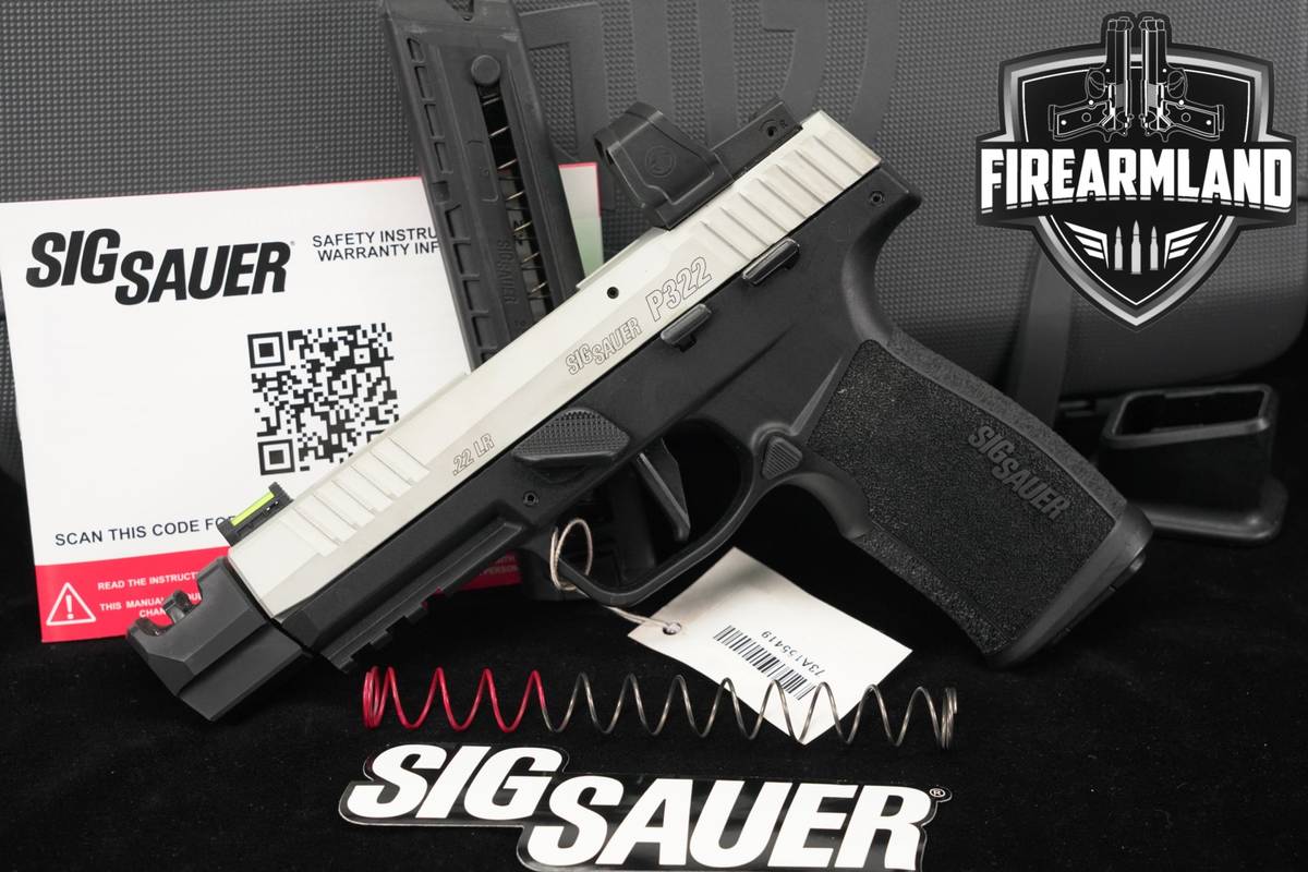 Sig Sauer P322 COMP Elite 22LR Two-Tone THREADED +ORIG CASE, ROMEO OPTICS