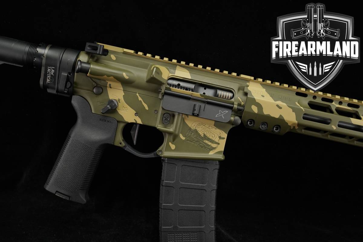 Sons Of Liberty Gunworks M4 M89 5.56 NATO AR-15 AR15 11.5" Green/Tan Camo