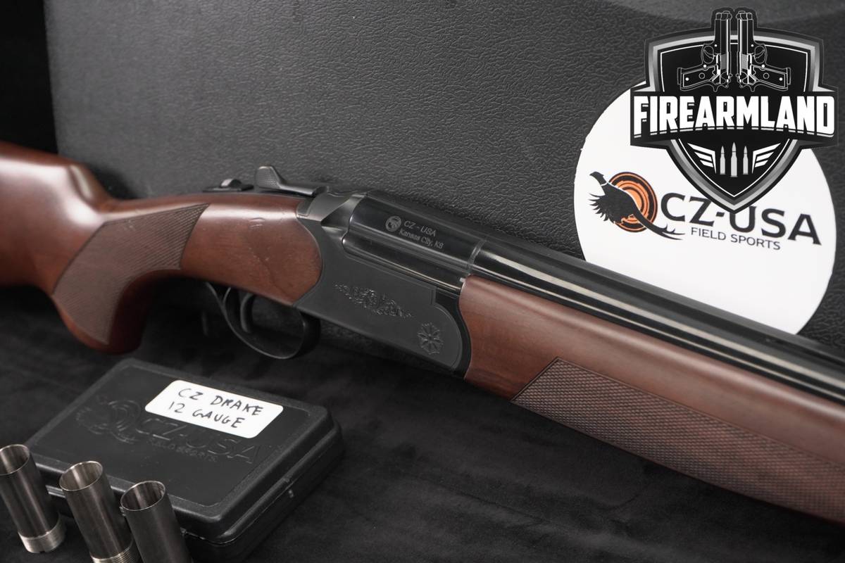 CZ Drake 12-Gauge 28" Black Chrome & Walnut +ORIG BOX, CHOKES