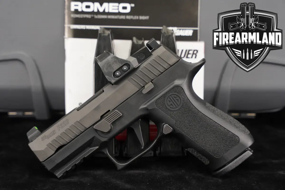 Sig Sauer P320 XCompact RXP 9mm 3.6 P 320 +4 MAGS, ORIG CASE, ROMEO OPTICS