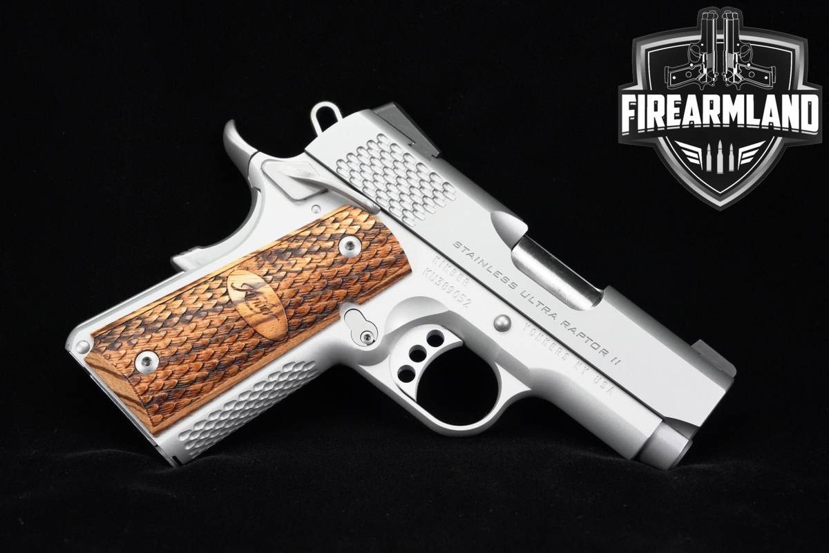 MICRO-COMPACT Kimber Stainless Ultra Raptor II Custom Shop 1911 3" +4 MAGS