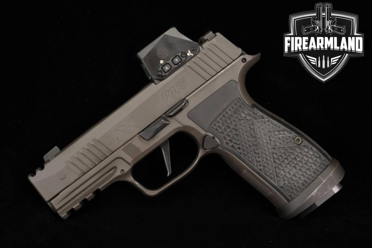Sig Sauer P365-AXG Legion 9mm 3.1" P 365 +3 MAGS, ORIG CASE & OPTIC