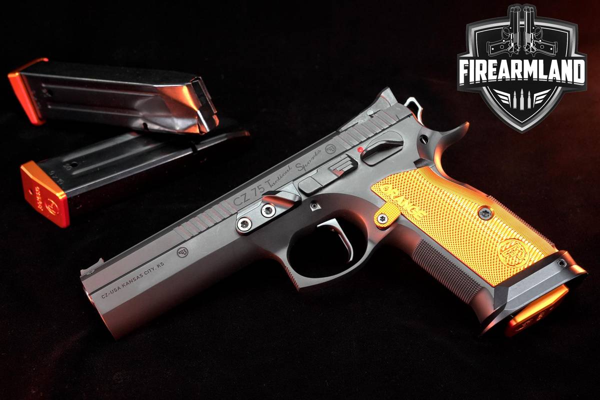 DISCONTINUED CZ-75 TACTICAL SPORT Orange 9mm 5.23" CZ75 +3 MAGS & ORIG CASE