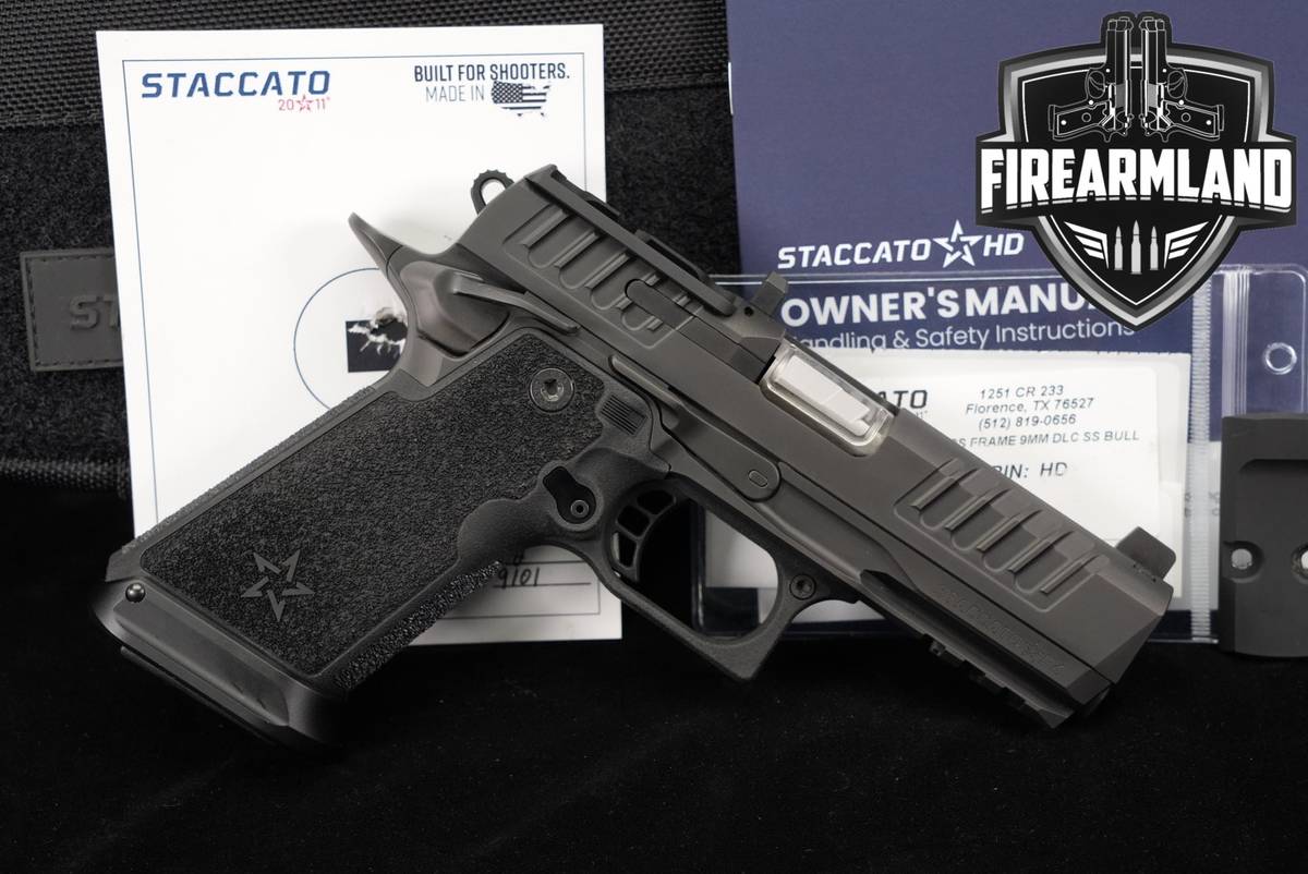 Staccato P4 HD 9mm STI ACRO Optic Cut P-4 1911 2011 +ORIG CASE