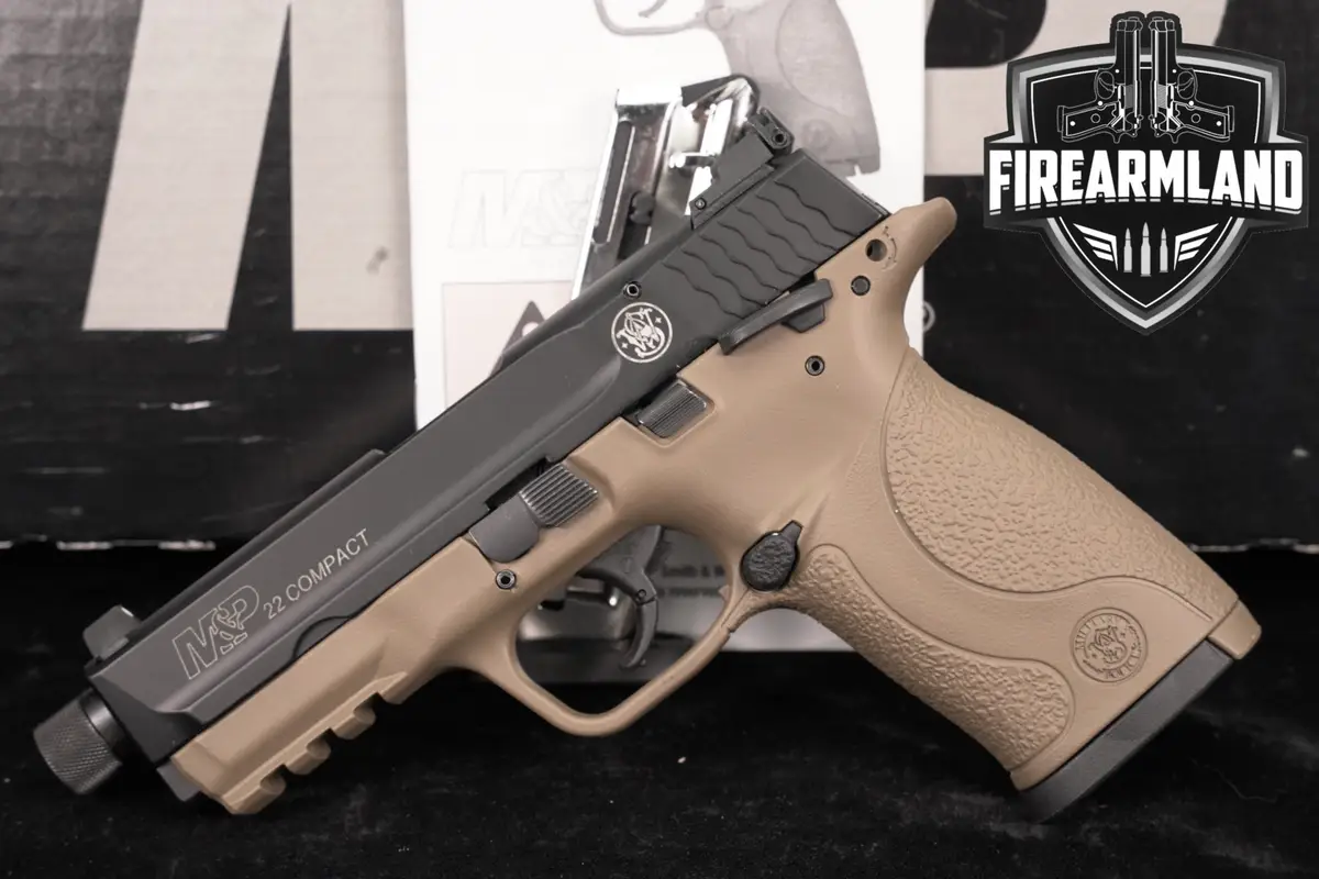 Smith & Wesson M&P22 Compact S&W M&P 22 LR 3.625 FDE THREADED +ORIG BOX