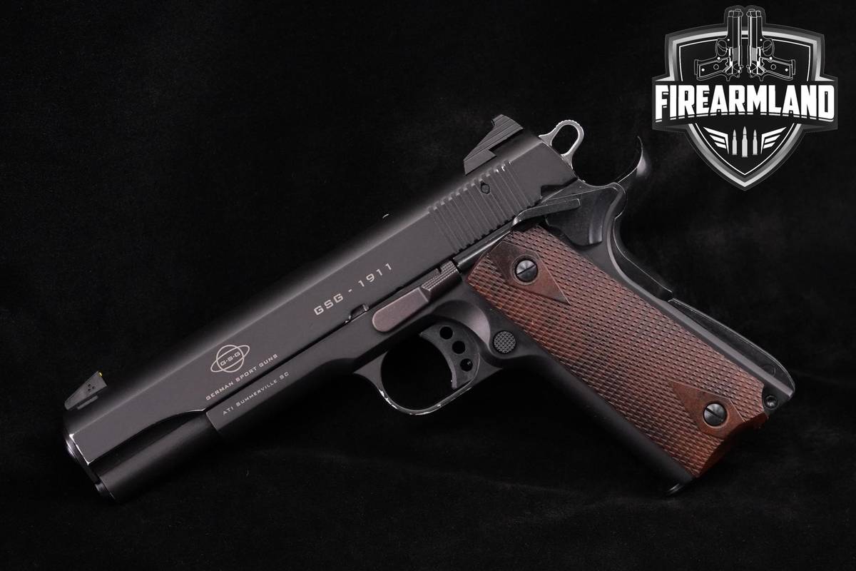 German Sport Guns (GSG) 1911 Standard Govt 22LR 5"+4 MAGS & ORIG CASE