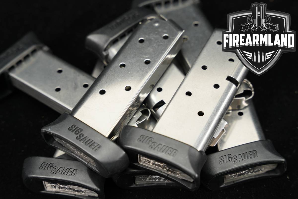 EIGHT (8) Sig Sauer P238 7 Round Magazines 9mm Luger P-238 Mags