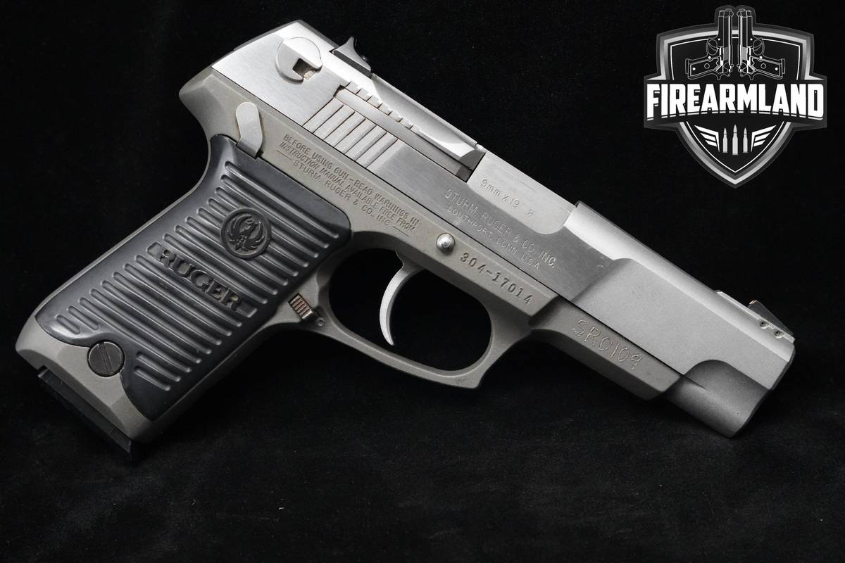 1995 Ruger P89DAO 9mm 4.5" Stainless Steel Sturm Ruger-P89DAO +2 MAGS