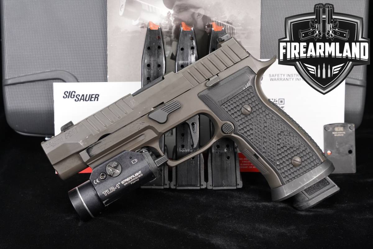 Sig Sauer P320 AXG Legion 9mm Optics-Ready COMP +4 MAGS, ORIG CASE, LIGHT