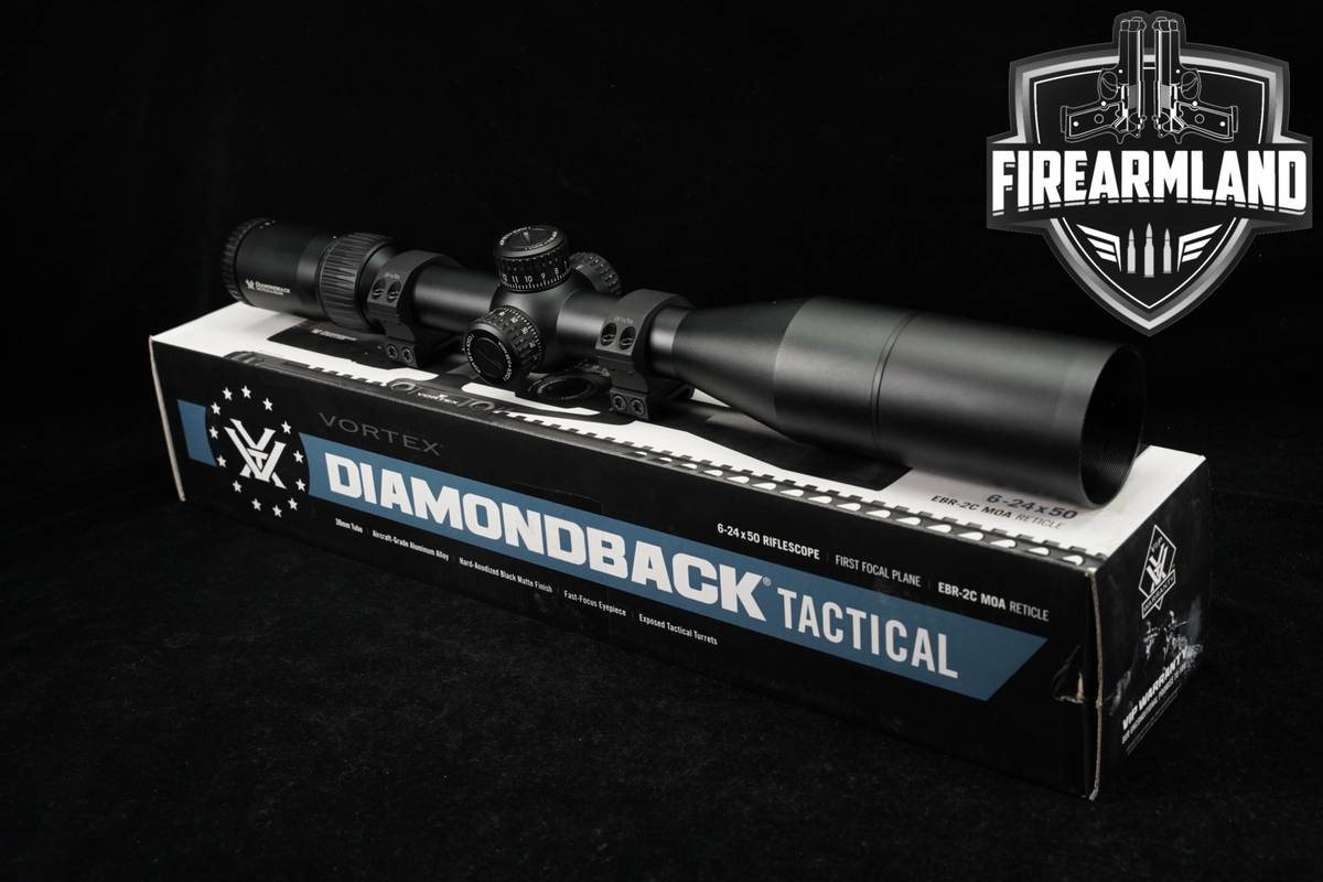 Vortex Optics Diamondback Tactical 6-24x50 EBR-2C Reticle FFP Scope +OG BOX