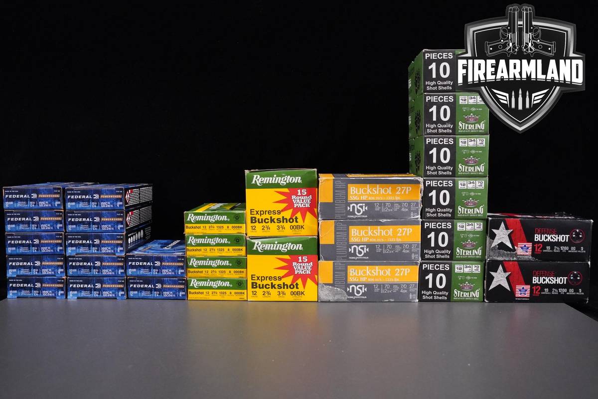 220 ROUNDS 12 Gauge Buckshot Ammo 12Ga Ammunition