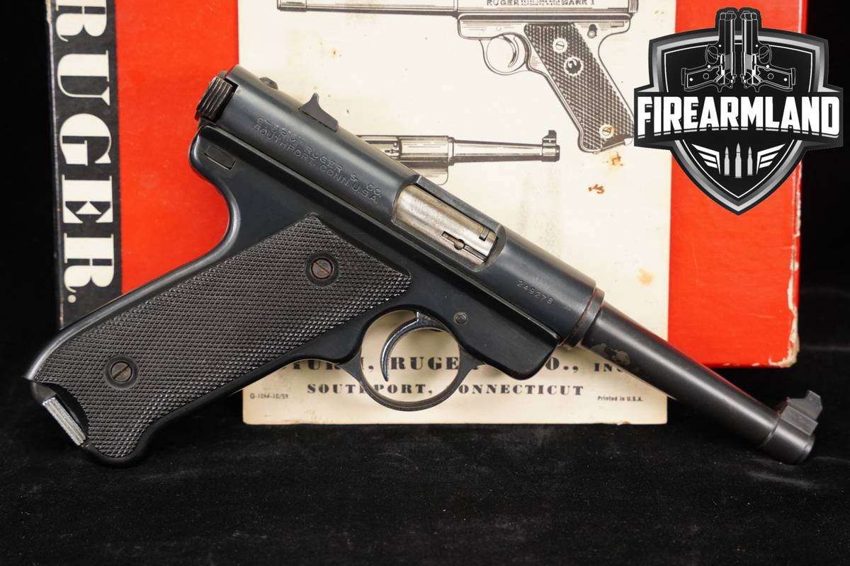 1963 Ruger Standard Model 22LR 4.75" Blued +ORIG BOX