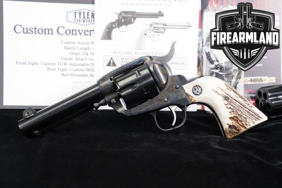 CONVERTIBLE Tyler Gun Works TGW Ruger New Vaquero 357 Mag/9mm STAG GRIPS