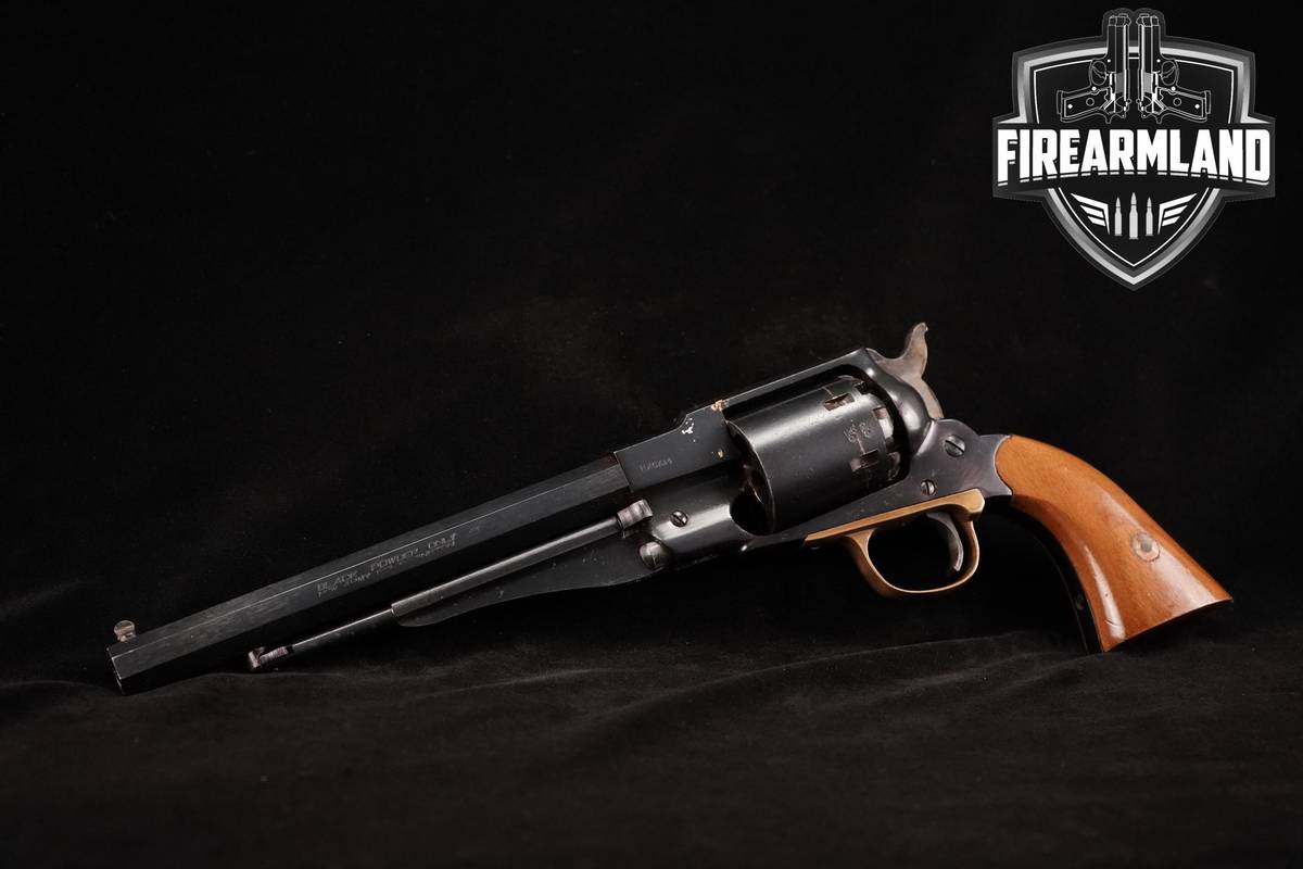 1977 Pietta New Army 1858 Remington 44 BPM 8" Blued