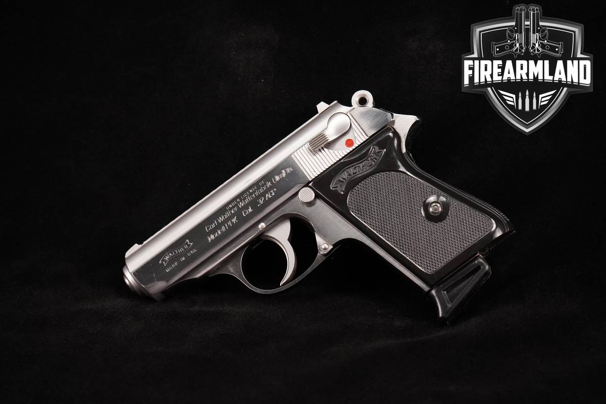 1988 Walther PPK 32 ACP 3.3" Stainless Steel +2 MAGS & ORIG CASE