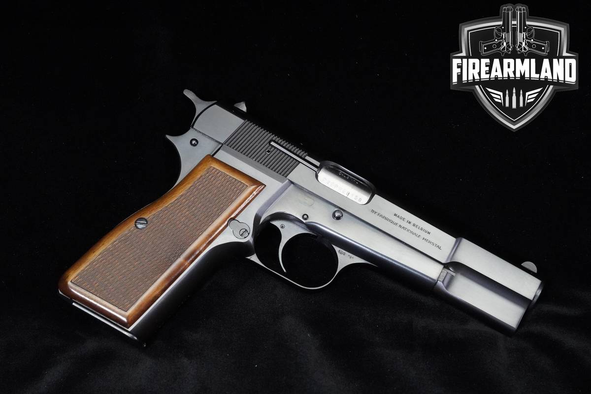 1980 Browning Hi-Power 9mm 4.7" Blued Browning HiPower High