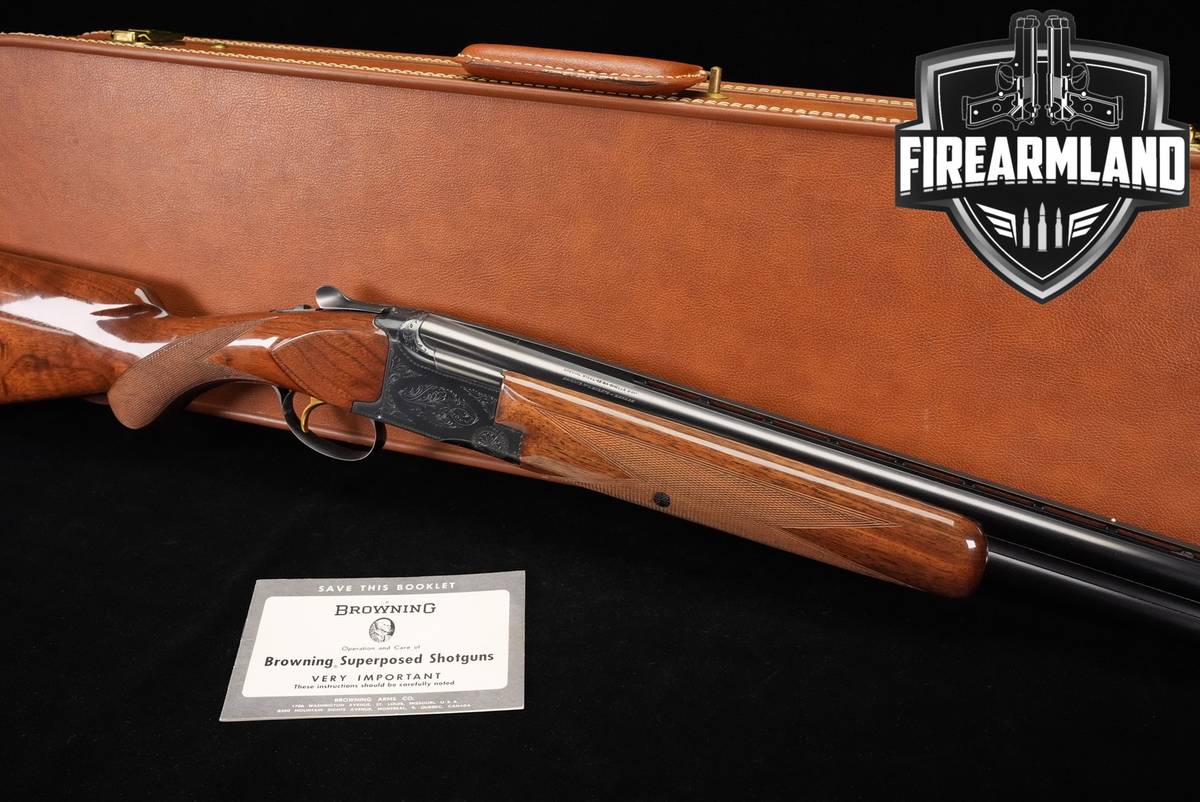 1963 Browning Superposed Grade I 12-Gauge 26" Blued & Walnut O/U +ORIG CASE