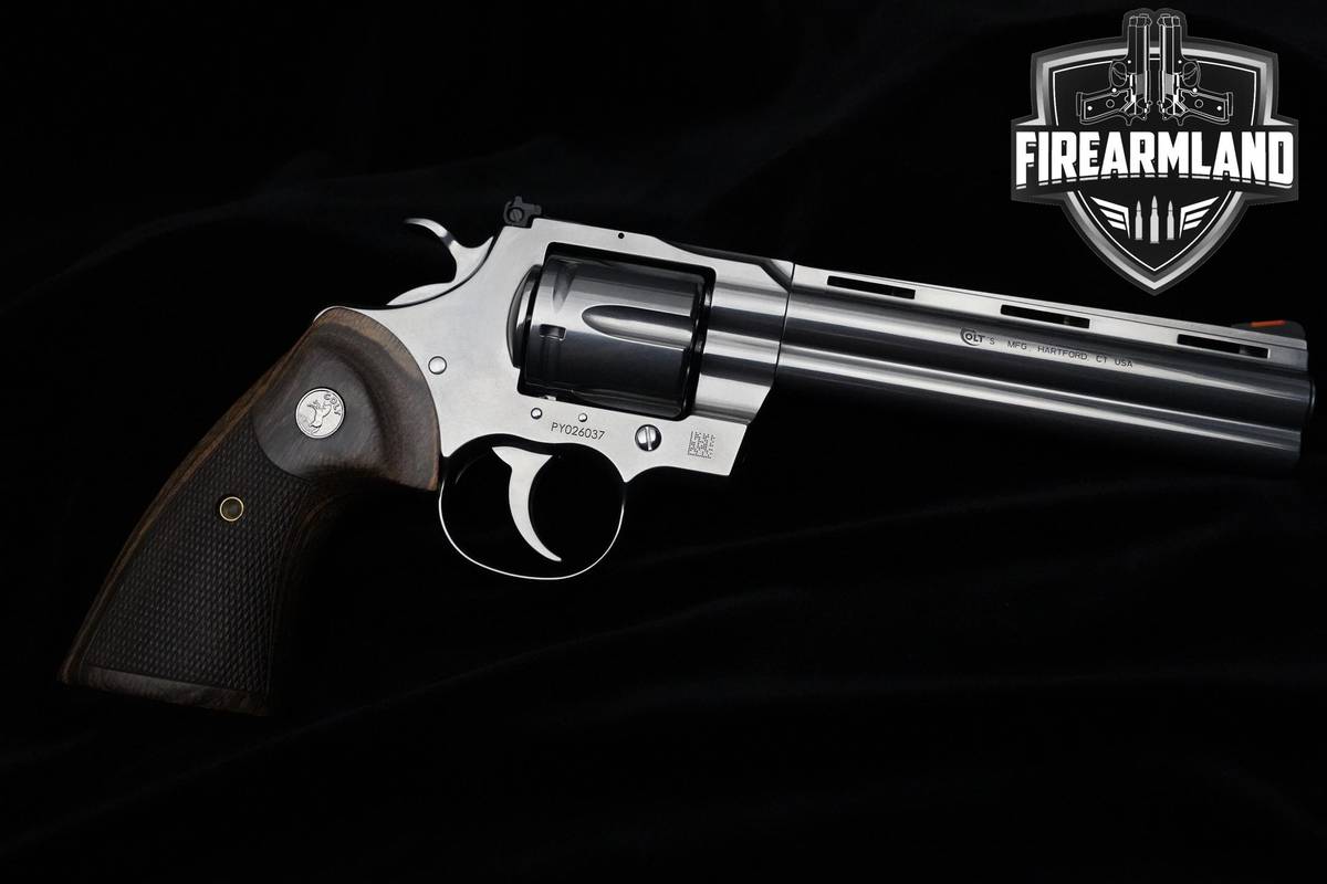 Colt Python 357 Magnum 6" Python Colt Revolver Vent Rib +ORIG CASE