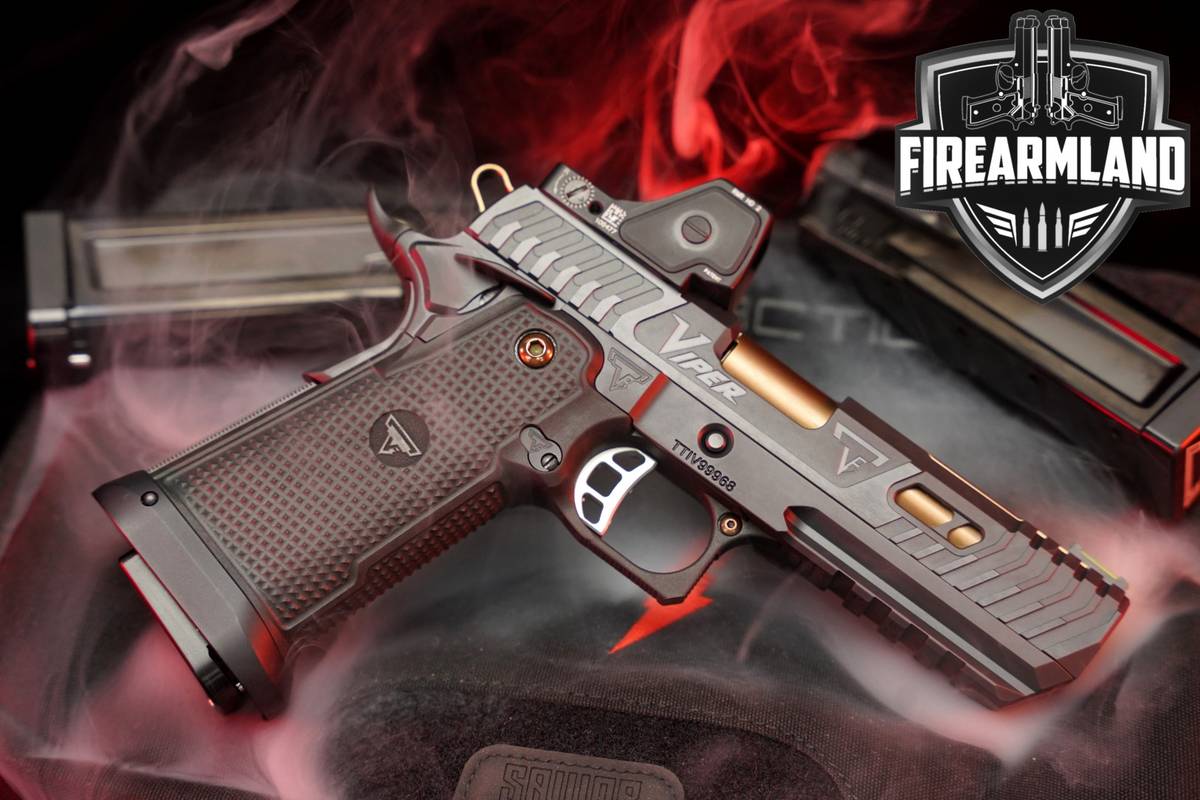 Taran Tactical TTI Viper 9mm 1911 2011 +3 MAGS, ORIG CASE, TRIJICON OPTICS