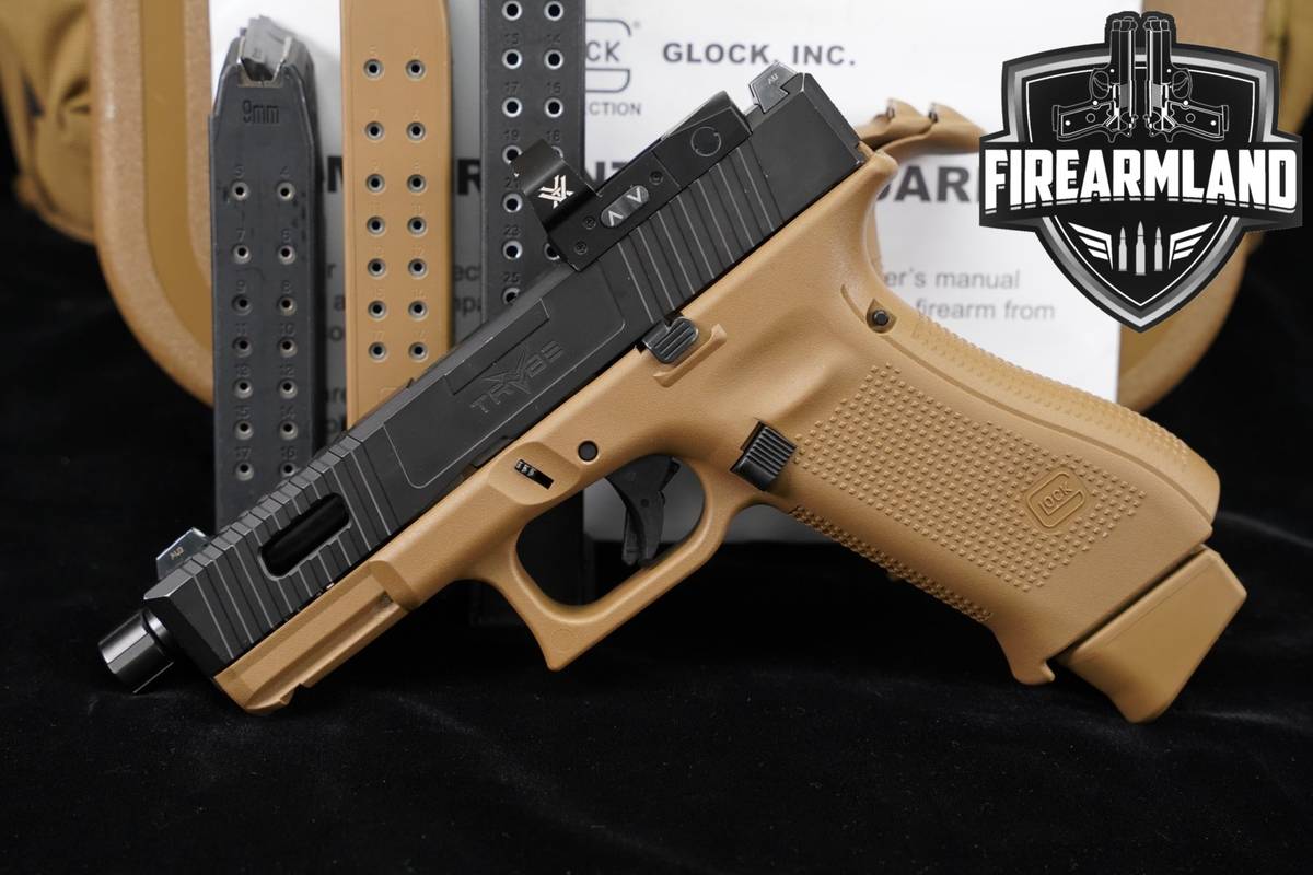 CUSTOM Glock 19X 9mm G19X SilencerCo Threaded +4 MAGS, CASE & VORTEX OPTIC