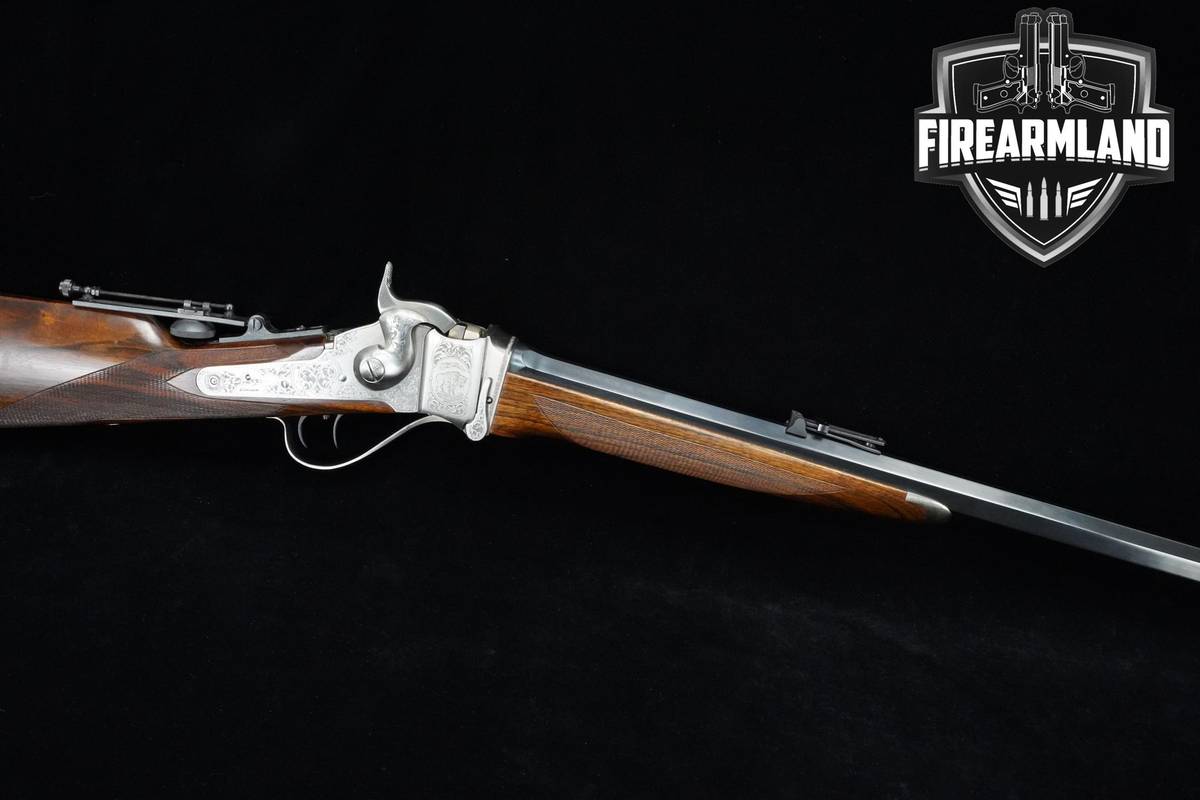 ENGRAVED Pedersoli Model 1874 Sharps Sporting No. 3 45-70 Govt 32" OG-BOX