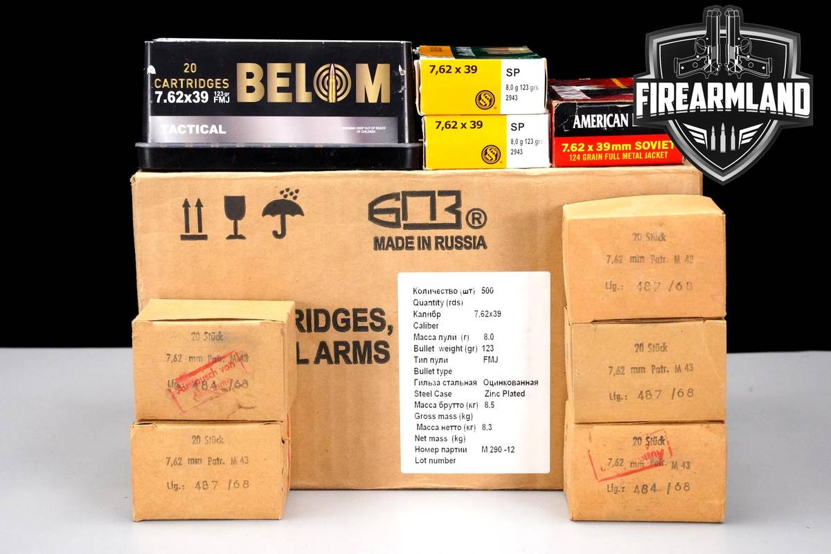 7.62x39 Ammo 762x39 Ammunition 700 ROUNDS