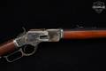 Uberti-Cimarron Model 1873 Saddle Rifle Short Rifle .44-40 Win. Color Case Hardened & Blued in Good Condition Image 5