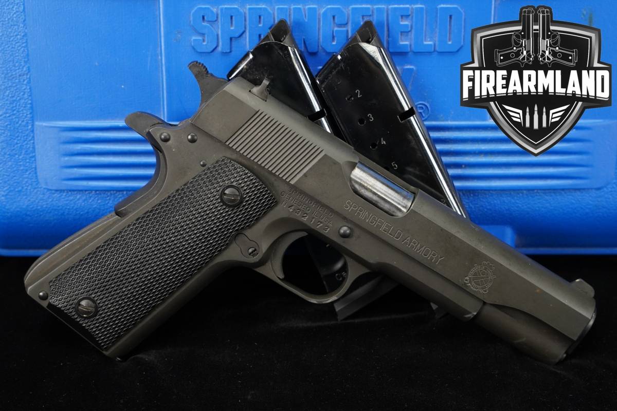 Springfield Armory 1911 Mil-Spec 45 ACP 5 Parkerized +3 MAGS
