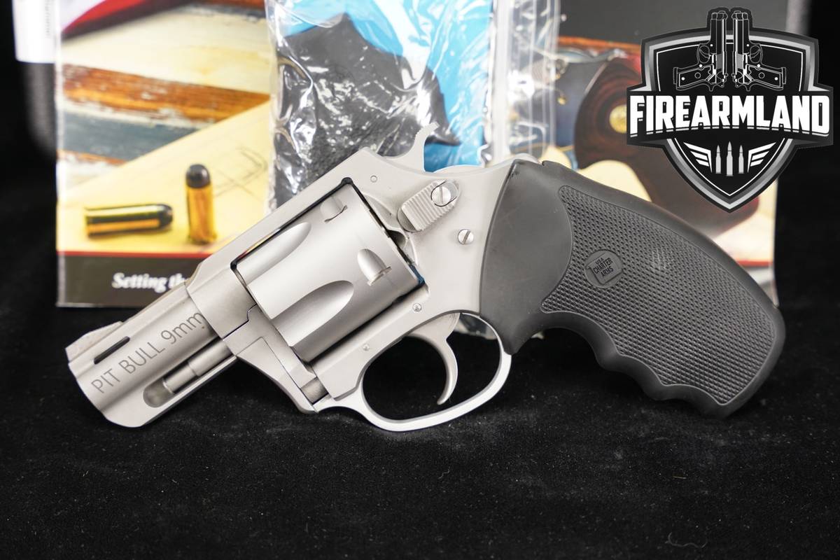 Charter Arms Pit Bull 9mm 2.2 Stainless HOGUE +ORIG CASE