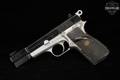 1990 Browning Hi-Power Mark III 9mm Luger Two-Tone Black & Silver in Fair Condition Image 3