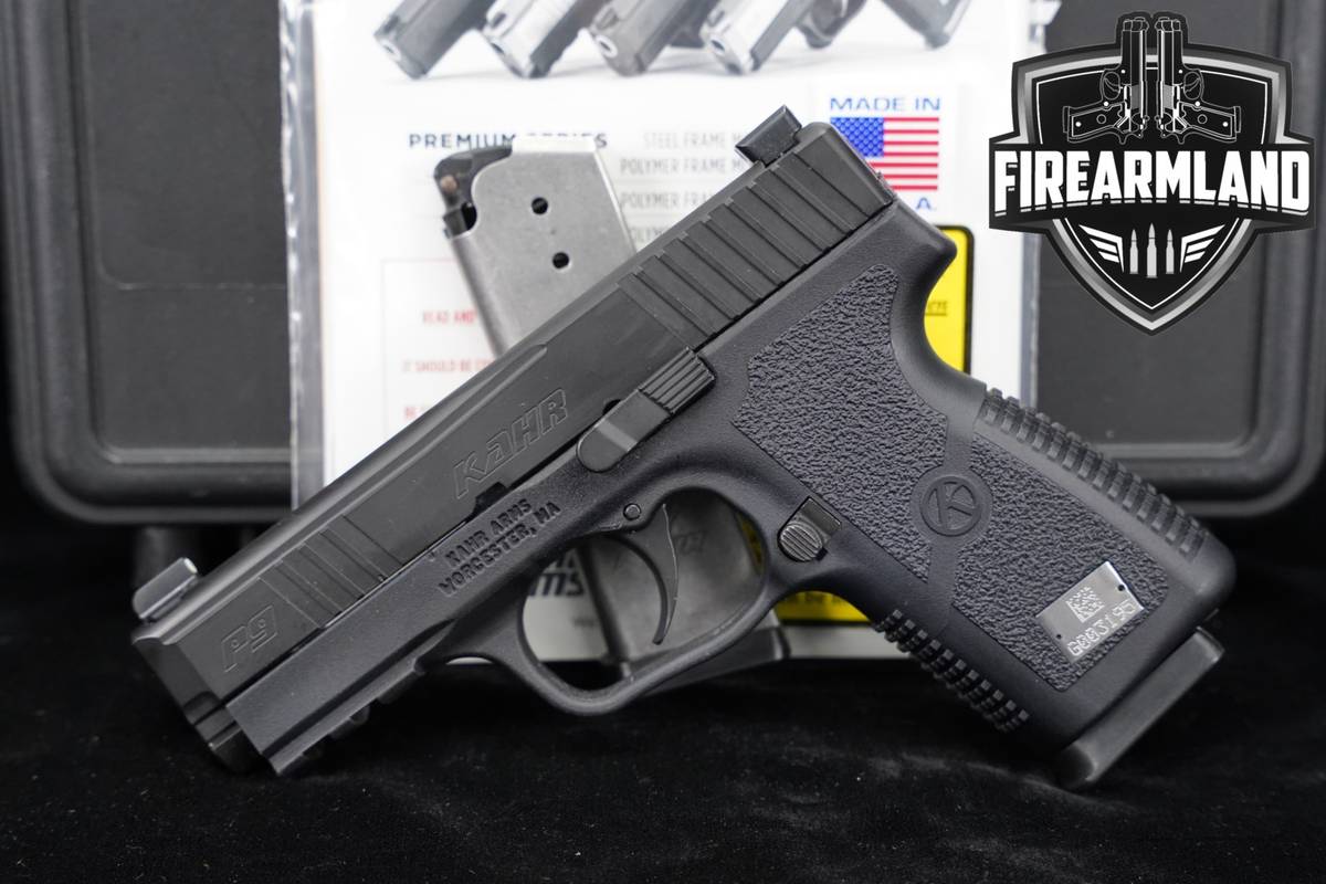 Kahr P9 Type II 2 Night Sight Pac 9mm Premium 3.5 P 9 +TWO MAGS & ORIG CASE