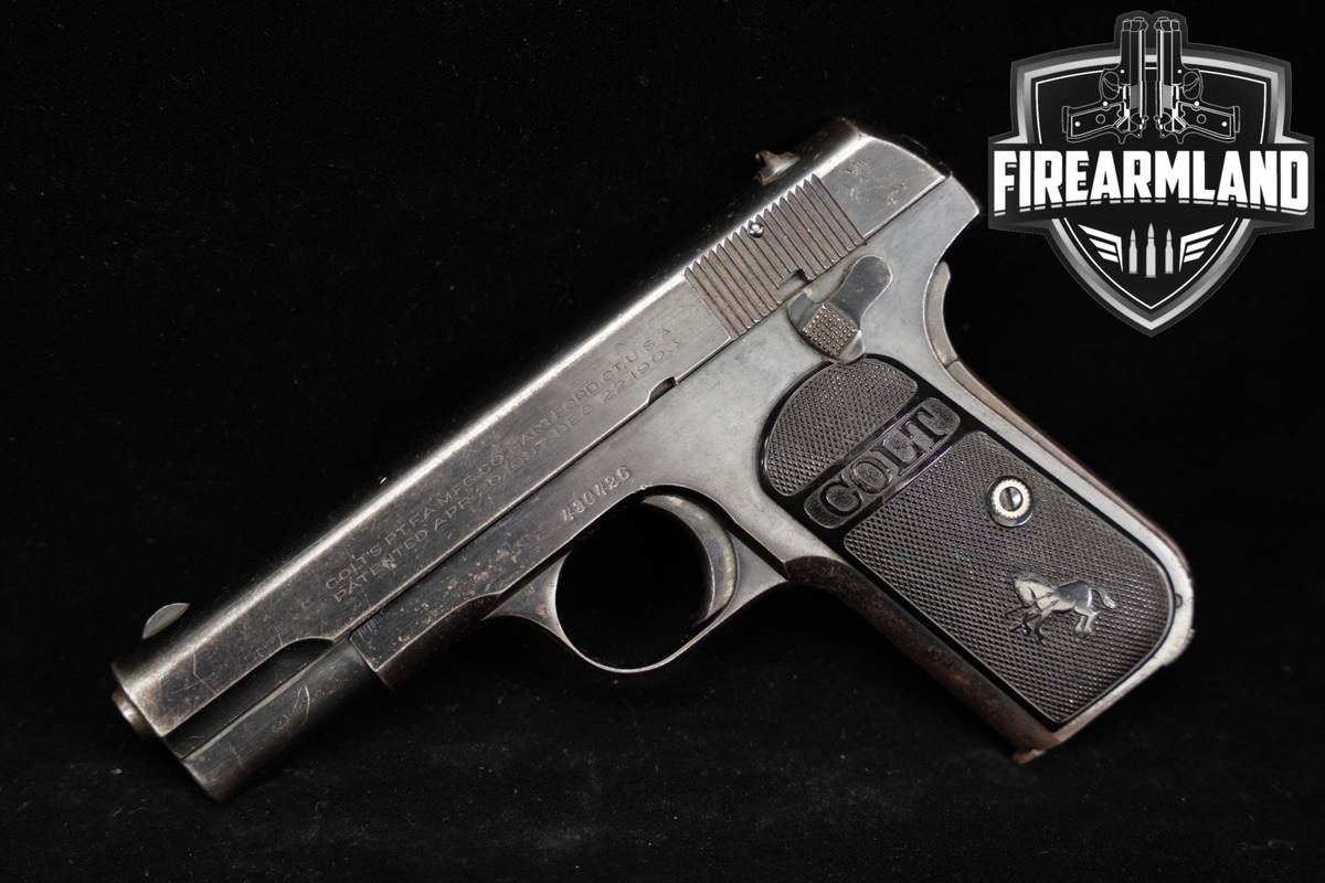 1923 Colt Model 1903 Pocket Hammerless Type III 32 ACP 3.75" Blued M1903